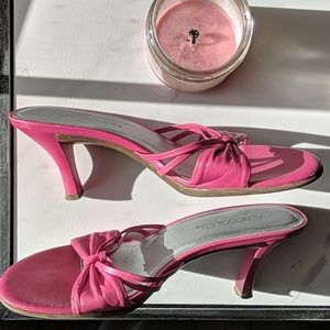 Aerosoles Pink Heeled Slides